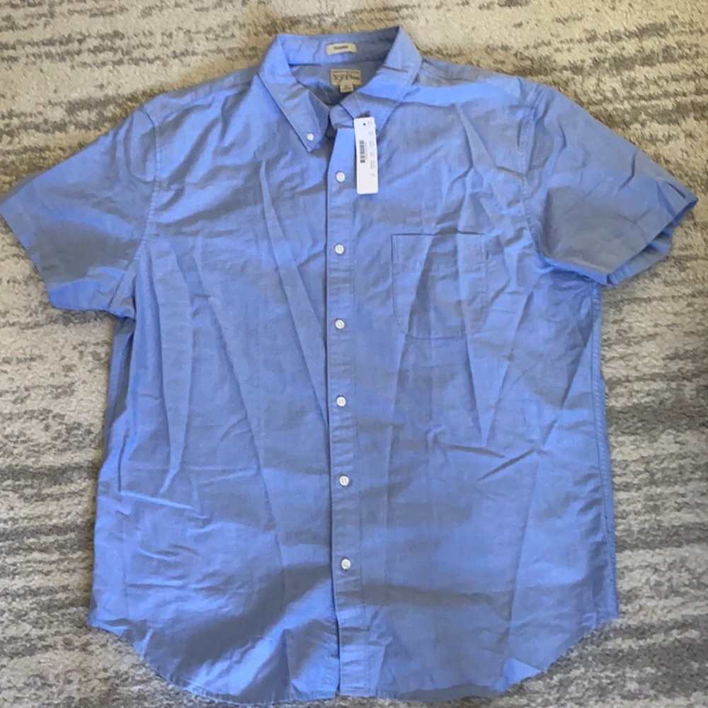 New With Tag JCrew button up short sleeve shirt XL